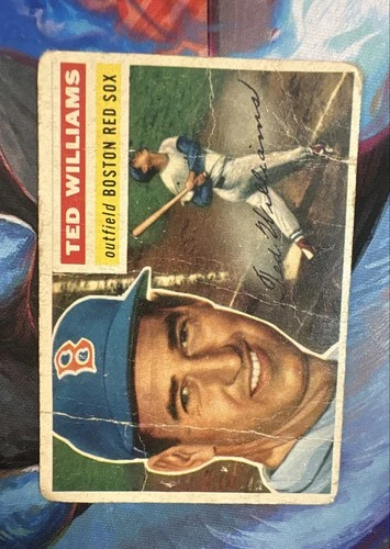 1956 Topps - Ted Williams #5 Gray Back Poor