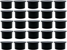 Poolzilla 25 Pack Black Pool Safety Fence Hole Cover | 1" Diameter That 