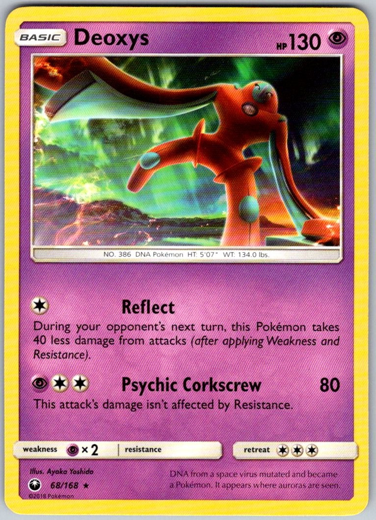Deoxys 68/168 Rare Celestial Storm Near Mint