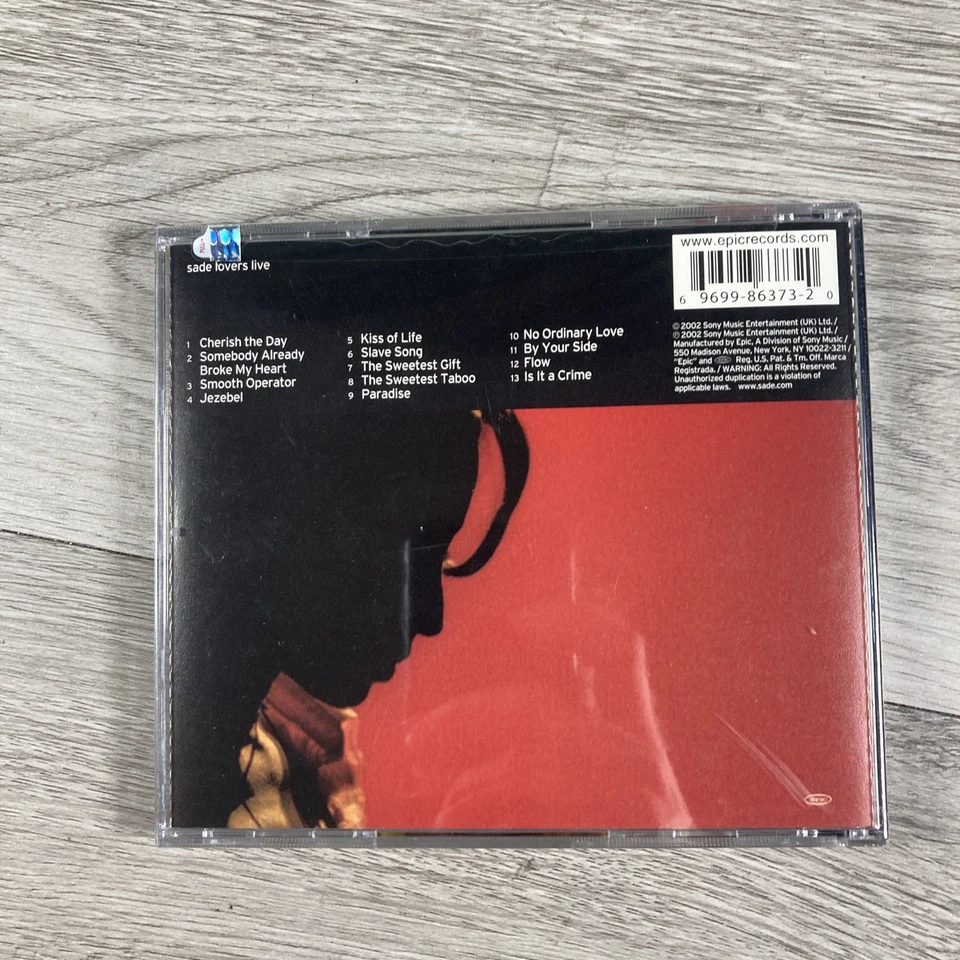 Sade - Lovers Live (CD, 2002) BRAND NEW SEALED - Image 2 of 2