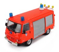 Modell Statischer Transporter Hachette Peugeot J9 Van Feuerwehr 1982 1:43