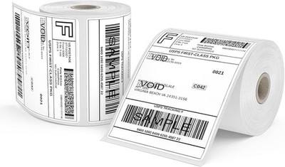 Thermoetiketten 2 Rollen 500 Stück 10,2x15 cm Versandetiketten Etiketten Drucker