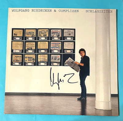 Wolfgang Niedecken  BAP   - Original Autogramm signed Vinyl Cover LP