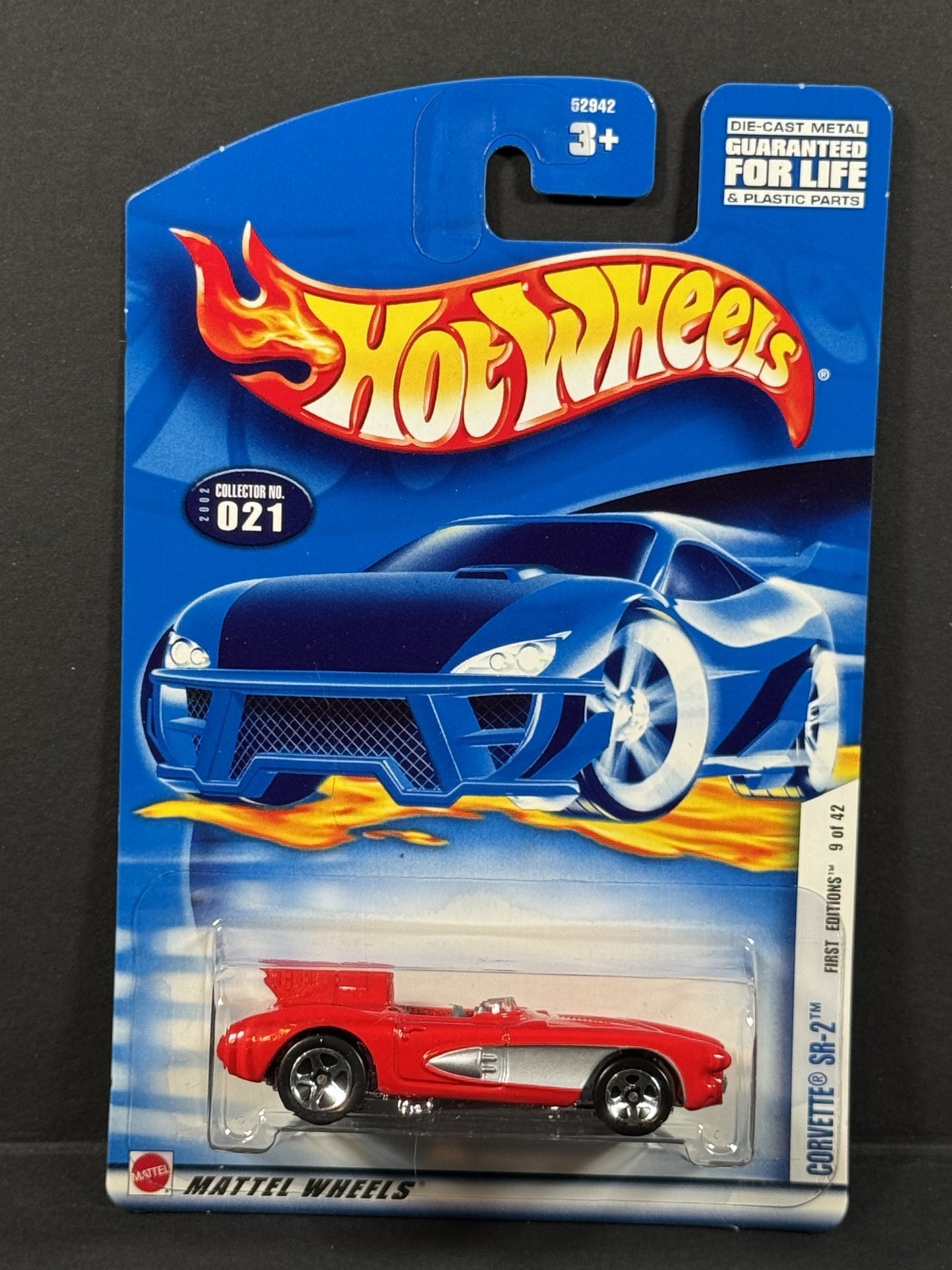 2002 HOT WHEELS  Corvette SR-2, Red First Editions #021