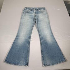 Vintage Levis Jeans Mens 30x30 Blue 684 Bell Bottom Flare Orange Tab Denim Pants