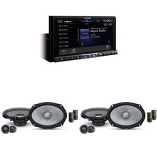 Alpine ILX-507 7-Inch Multimedia Receiver w/ (2) R2-S69C 6x9" Comp Bundle