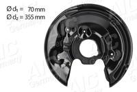AIC Ankerblech Spritzblech Bremsscheibe Hinten Links FüR VW Audi Passat Variant