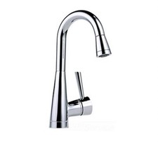Brizo VENUTO 63710-PC Polished Chrome Single Handle Pull-Down Prep/Bar Faucet