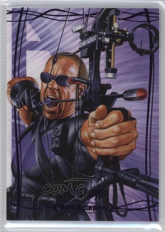 2016 Upper Deck Marvel Masterpieces Epic Purple 93/199 Hawkeye #55 0nc