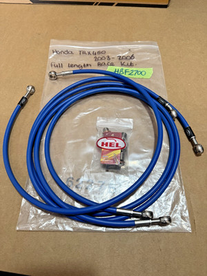 NEU Original HEL Full Race Bremsleitungssatz HEL-HBF2700 Honda TRX450 2003-2008