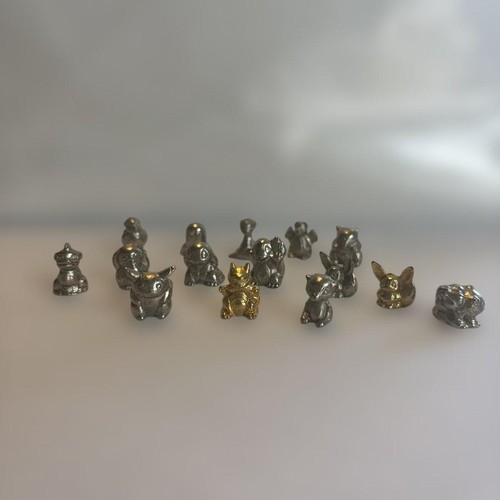 Pokemon Metal Mini Figure Lot of 15 Pikachu Eevee Collectible 15+
