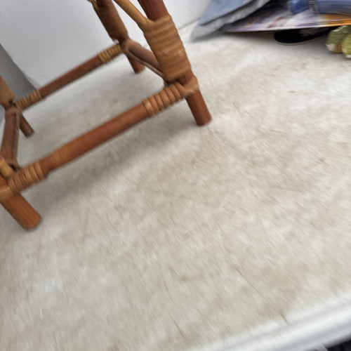 Hand Woven Bamboo Stool Leg Rest Made In Signapore - Picture 9 of 9