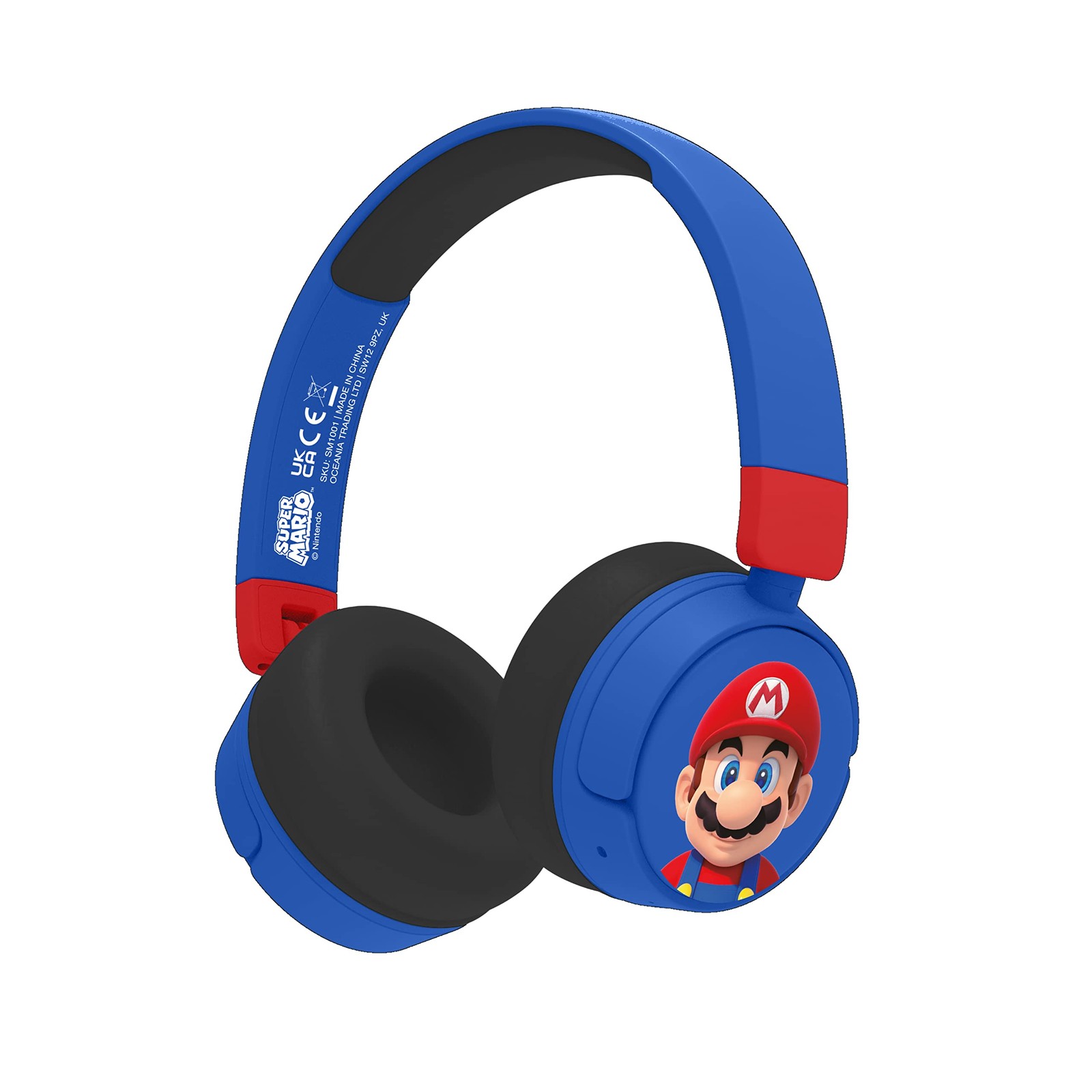 OTL Super Mario Cuffie Senza Fili Bambini Blu - Sicure e Confortevoli