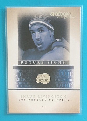 2004-05 Skybox Autographics Future Signs #5FS Shaun Livingston LA Clippers Card - Foto 1 di 2