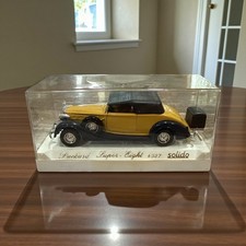 Vinage SOLIDO 1937 Packard Super Eight No 4037 yellow Diecast Car in 1:43 Scale