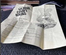 Du Pont Vexar Craft Netting Ideas Yellow Easter Bunny Instructions Photos ONLY