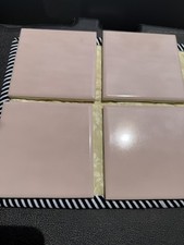 Vintage Pink Ceramic Square Tiles by Florida ...