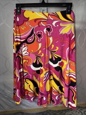 Boston proper psychedelic paisley skirt size Large made in the USA