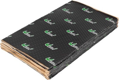 uxcell 17pcs 80mil 18sqft Car Sound Deadener Heat Insulation 18sq.ft, Black 
