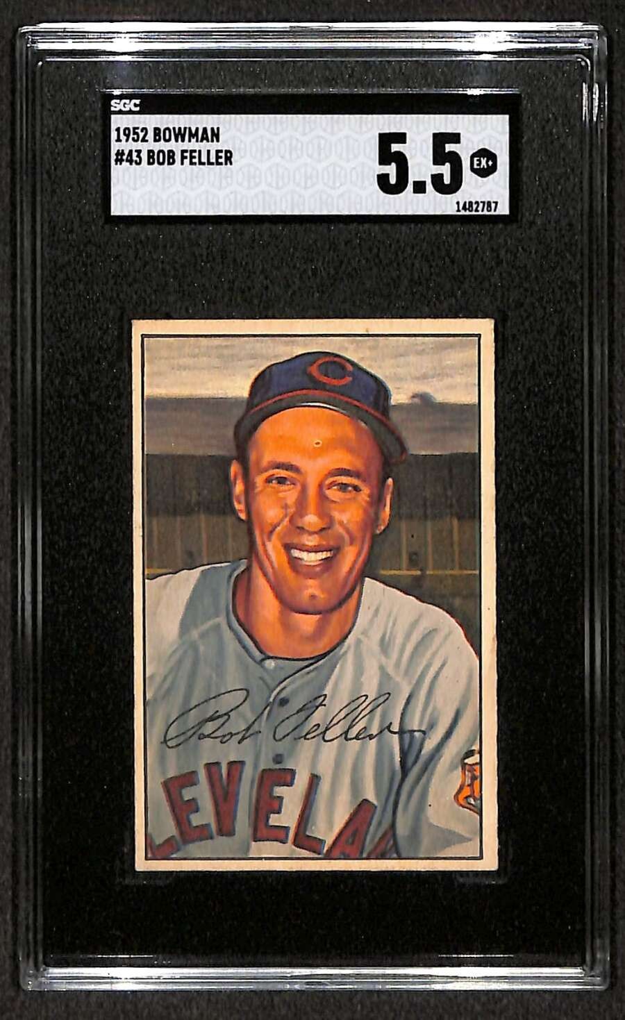 1952 Bowman #43 Bob Feller HOF  SGC 5.5 EX+ C103728