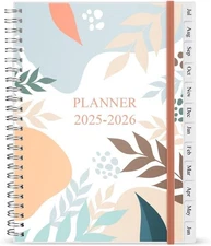2025-2026 Planner - Weekly & Monthly 6.25" x 8.25", Grey 