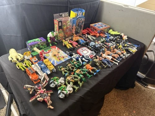 Huge Action Figure Lot TMNT Marvel DC Wrestling AEW Vintage Rare Sealed