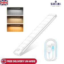 LED PIR Bewegungsmelder Streifen Licht USB Wiederaufladbar Magnet Schrank Schrank Lampe