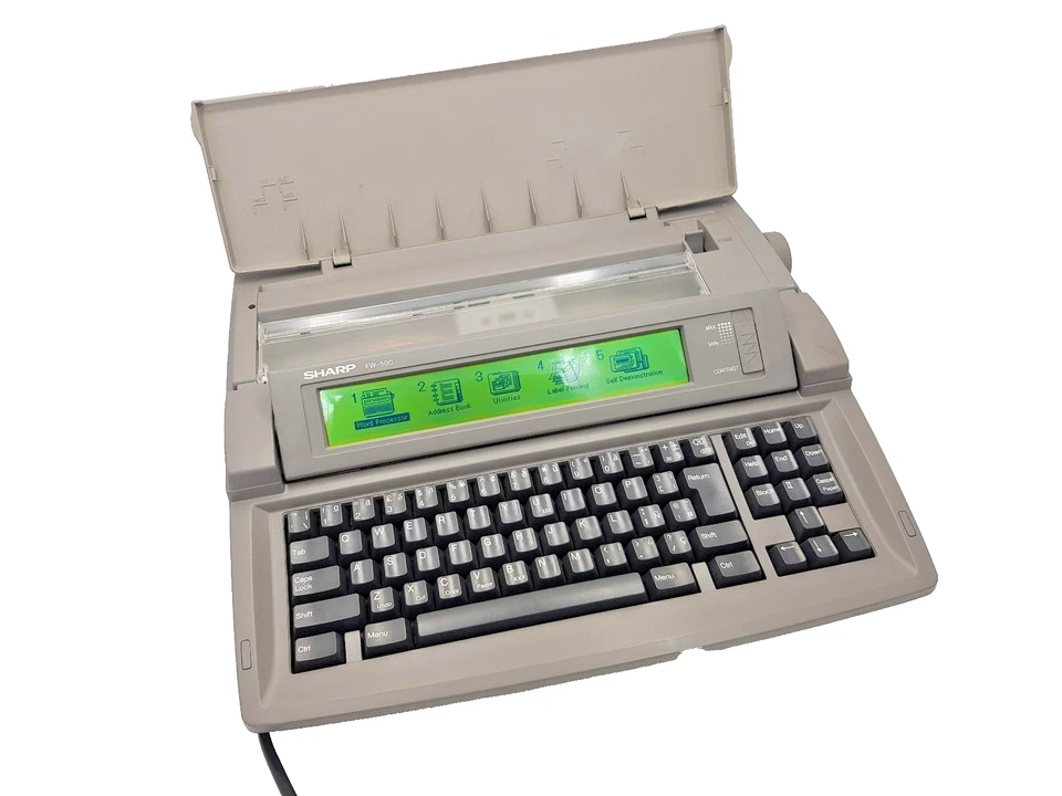 Sharp Font Writer FW-500 Word Processor Electronic Typewriter Floppy Drive Vtg - Image 2 of 4