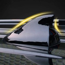 Black Car Universal Roof Amfm Radio Shark Signal Fin Style Aerial Cover Antenna
