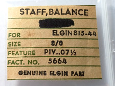 ELGIN 815-44 Balance Staff 8/0 size Pivot 07.5 watch part 5664 2-pack