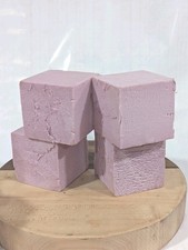 4" Square Of High Density Styrofoam Pink, Set Of 4 For Crafts, .25" Varience