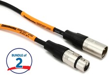Pro Co EXM-3 Excellines XLR Female to XLR Male Patch Cable - 3 foot 2-pack