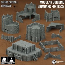 Grimdark Wargaming Gothic Fortress Buildings Terrain