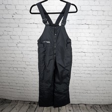 Columbia Black Vertex Insulated Zip Pockets Snow Ski Bibs Pants Youth 10/12