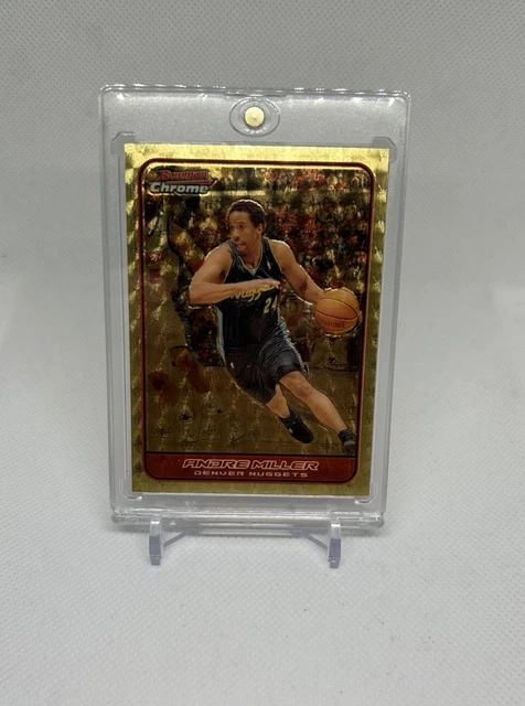 2006-07 Topps Bowman Chrome Andre Miller GOLD Superfractor 1/1 Denver Nuggets