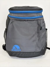 Igloo Maxcold 18 Can Backpack Black Blue Insulated Cooler