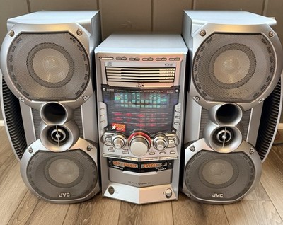 JVC HX-Z10 Compact Stereo System Twin Hyper Subwoofer 5-CD Changer