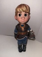 Disney Animator's Collection Kristoff 16" Doll Complete w/ Sven, Boots, Mittens