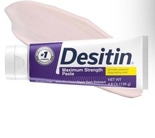 Desitin Maximum Strength Diaper Rash Cream 40 Zinc Oxide 4.8 Oz Tube Relief