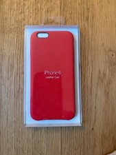 Custodia in pelle originale Apple iPhone 6 S, rossa, nuova, scatola originale
