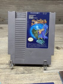 Solstice The Quest for the Staff of Demnos (Nintendo NES) con poster manuale testato