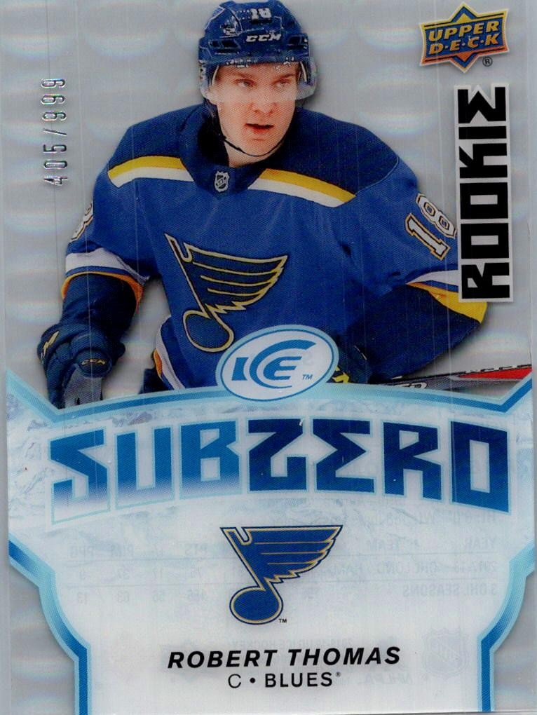 2018-19 Upper Deck Ice #SZ-34 Robert Thomas SubZero #/999