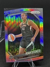 2025 Panini Prizm WNBA #58 Kiah Stokes Silver Prizms Las Vegas Aces