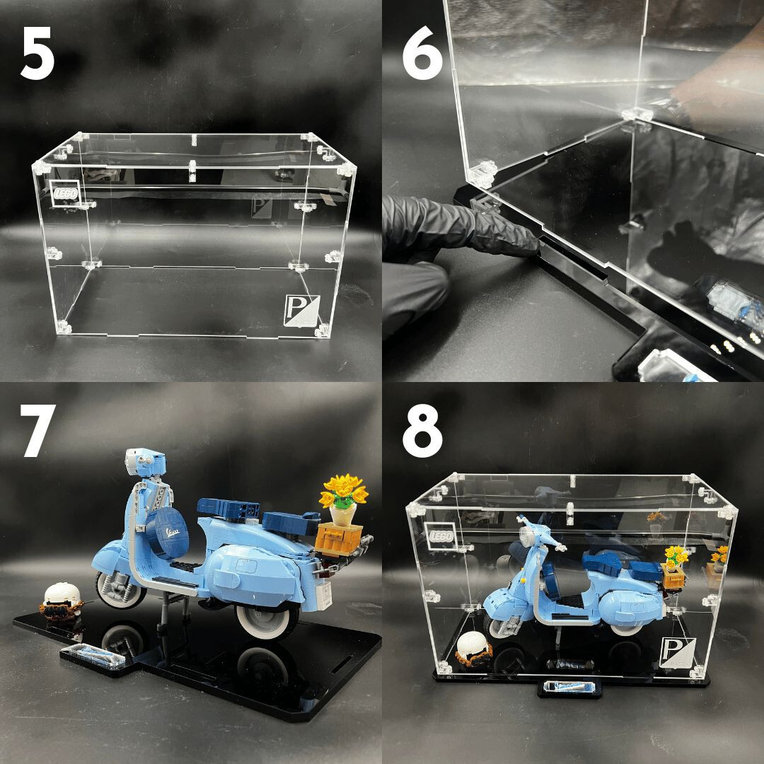 TECA IN PLEXIGLASS ACRILICO-SHOWCASE-TECA PER LEGO SET 42174-Yacht Emirates foto 3