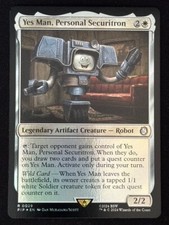 1x MTG Yes Man, Personal Securitron (Foil) - Universes Beyond: Fallout (PIP) #29
