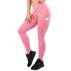 pink yoga pants with pockets