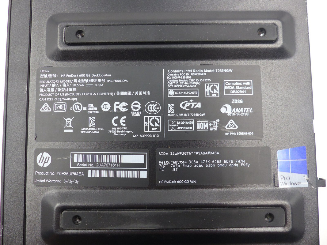 メモリ20GB HP ProDesk 600 G2  corei5モデル Amazon.com: HP Business Desktop ProDesk 600 G2 Desktop