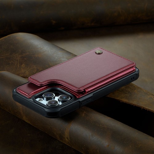 Nueva funda protectora de cuero billetera a prueba de golpes con ranuras para tarjetas de crédito para Apple iPhone - Imagen 50 de 53