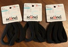 Scunci 3x 3-Count Ponywraps / Ponytailers No Damage Hair Accessory 34759 New