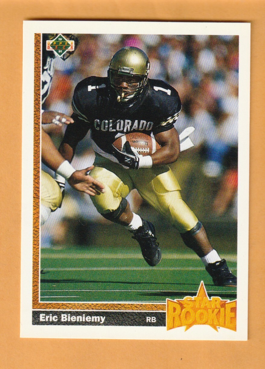 Eric Bieniemy Colorado Buffaloes 1991 Upper Deck #2 La Puente California